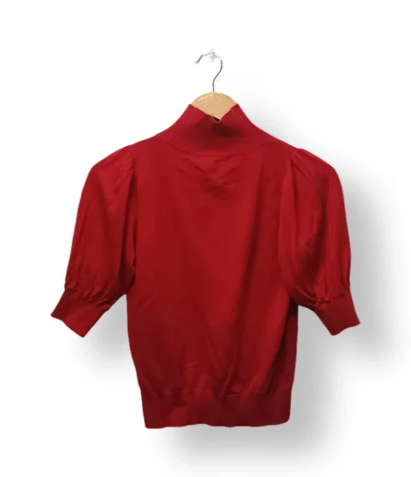 IMG_20251116_231251 Sweater rojo manga globo Nicopoly – Talla S