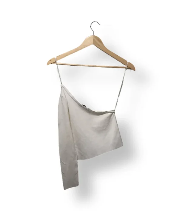 Top asimétrico blanco ZARA – Talla S