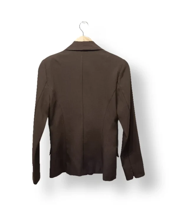 Blazer café con botones rojos XOXO – Talla 40