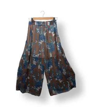 Pantalón palazzo estampado cactus – Talla referencial S/M