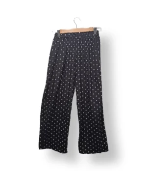 Pantalón palazzo negro a lunares – Talla S/M