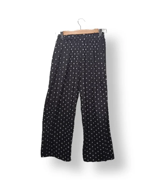 Pantalón palazzo negro a lunares – Talla S/M