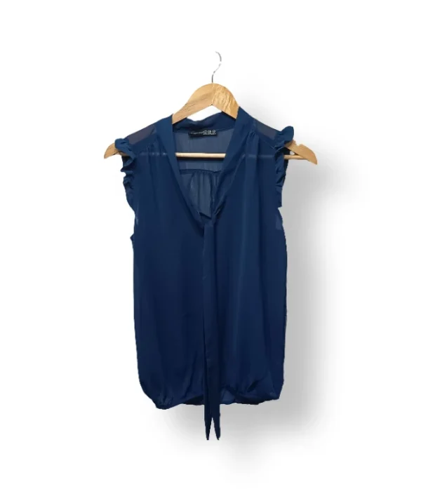 Blusa azul con lazo Atmosphere – Talla S