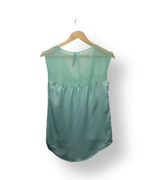 Blusa Satinada Verde Agua Bershka Collection – Talla S