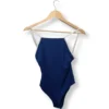 1000046978 Body azul Maria Cher con tirantes cruzados, talla S
