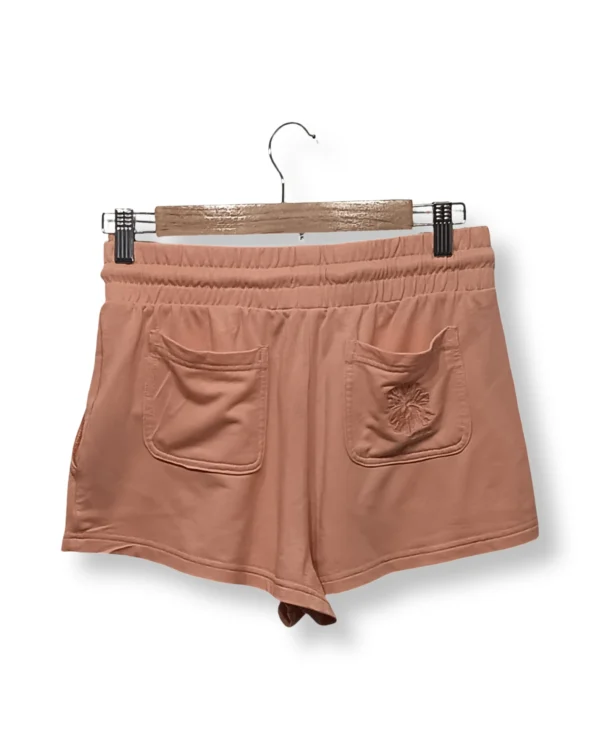 Short rosado Roxy con pretina elasticada, talla 36