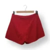 Short calado rojo LA DIOSA de tiro alto, talla S