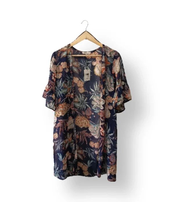 Kimono Estampado Floral Nicopoly – Talla M/L (Nuevo con Etiqueta)