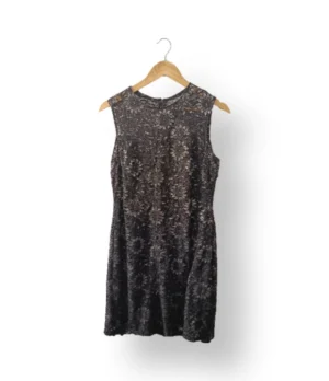 Vestido negro encaje Enfocus Studio talla M