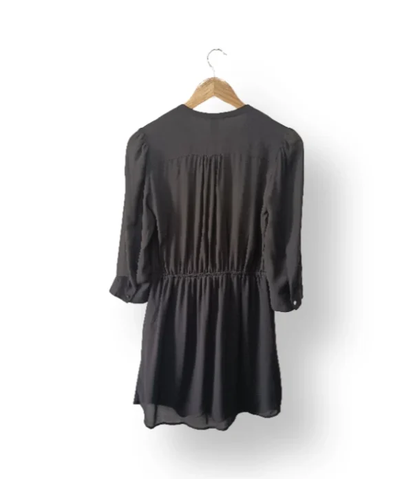 Vestido negro chiffon H&M talla 36