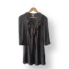 Vestido negro chiffon H&M talla 36