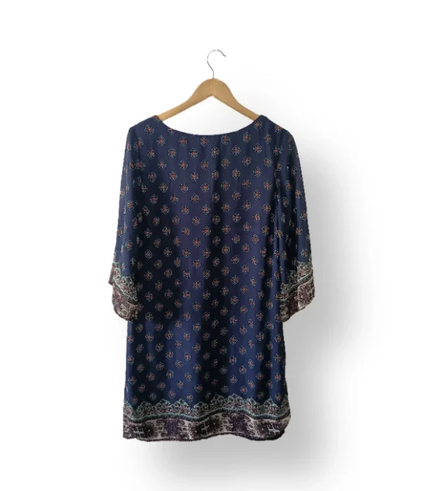 Vestido azul estampado Poetry talla M