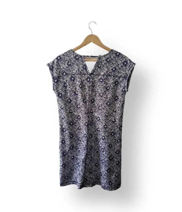 Vestido estampado azul Talbots talla M