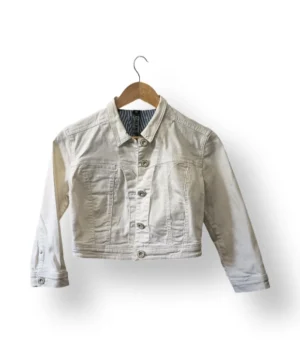 Chaqueta denim blanca Bershka Collection – Talla M