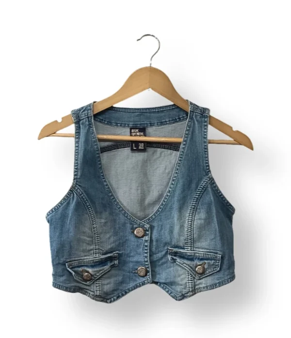 Chaleco denim Bershka – Talla S