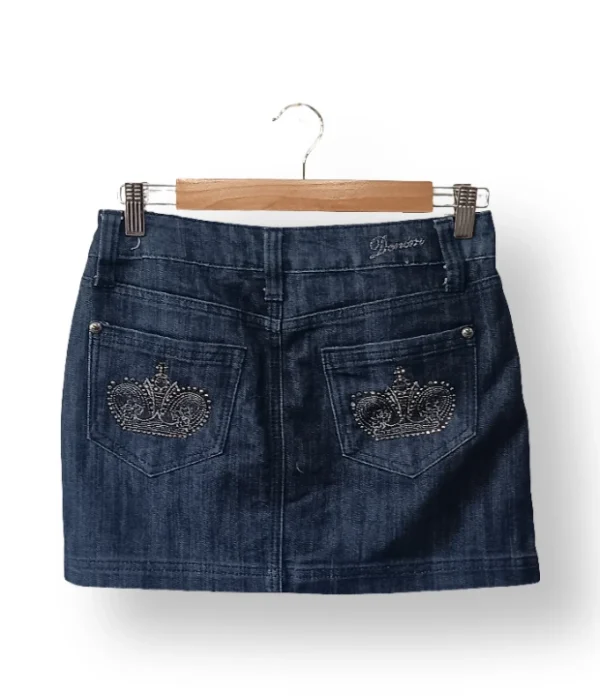IMG_20251201_131245 Falda denim azul con coronas bordadas – Talla S