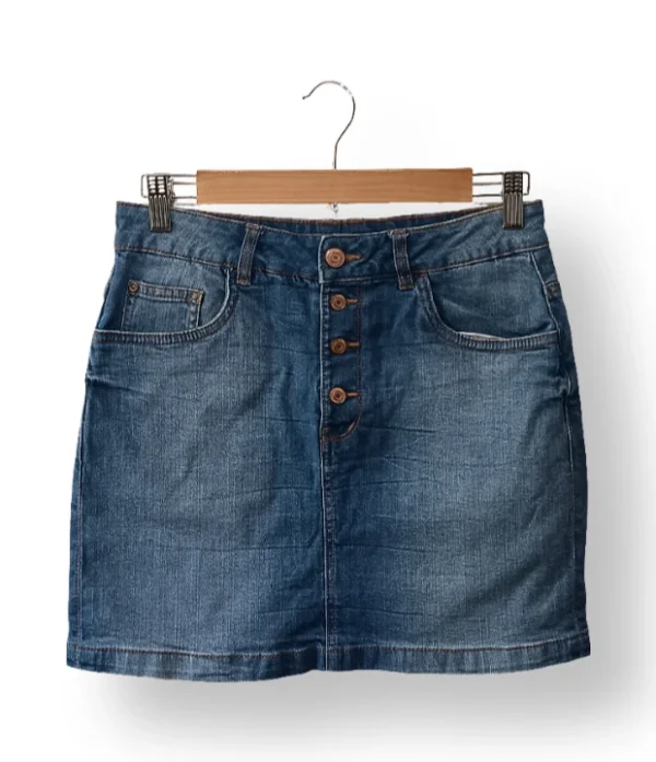IMG_20251201_131403 Falda denim azul con botones frontales – Esmara, Talla 36/38