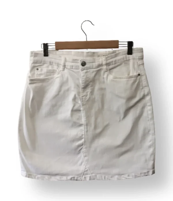 Falda denim blanca ESMARA – Talla 42