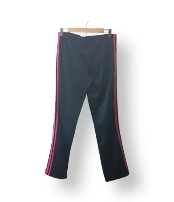Pantalón deportivo negro con franjas fucsia – Talla S