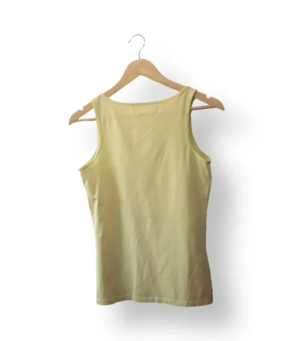 Polera sin mangas Inspired by Simplicity – Amarillo pastel -Talla  S/M