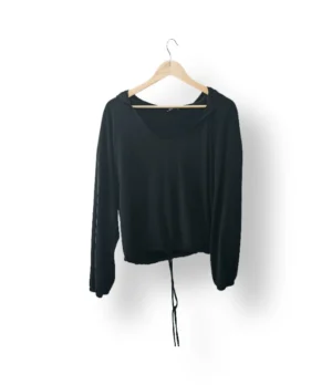 Polerón liviano negro EXPRESS – Talla L