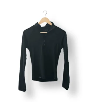 Polerón deportivo Everlast negro con cierre medio – Talla S