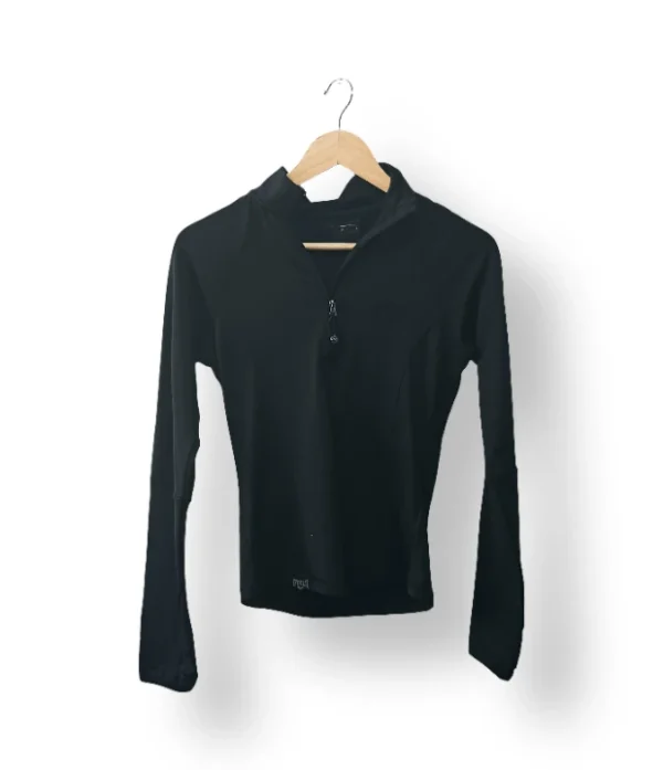 Polerón deportivo Everlast negro con cierre medio – Talla S