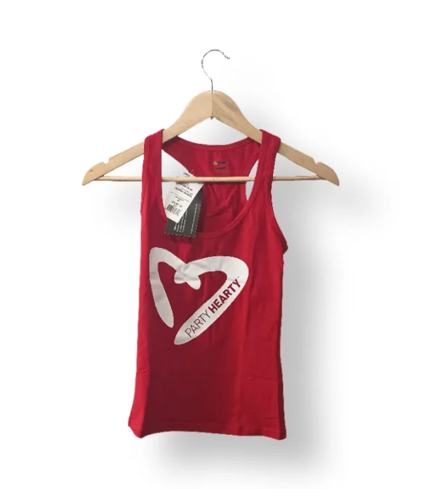 IMG_20251201_140517 Tank Top Zumba “Party Hearty / Go Red” – Talla XS/S (Nueva con etiqueta)