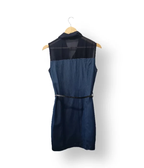 IMG_20251219_145818 Vestido Denim con Gasa Punto Roma Talla M