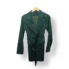 Abrigo Trench Verde Satinado Nasty Gal Talla XS/S