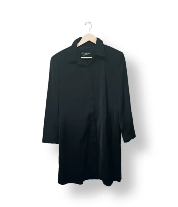 Abrigo delgado negro SC Collection Made in Canada – Talla L