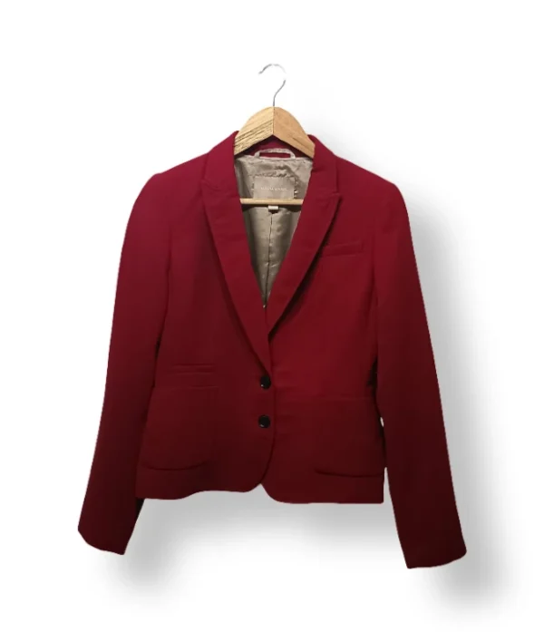 Blazer Banana Republic rojo clásico – Talla S