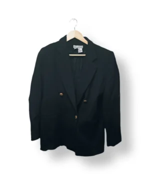 IMG_20260401_192011 Blazer Negro 100% Lana STEPHANIE ANDREWS-TALLA L
