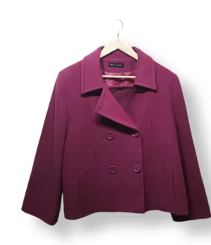 IMG_20260401_192047 Abrigo corto fucsia elegante Punto Roma-Talla XL/ 60% lana