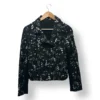 Chaqueta biker floral negra – Talla S
