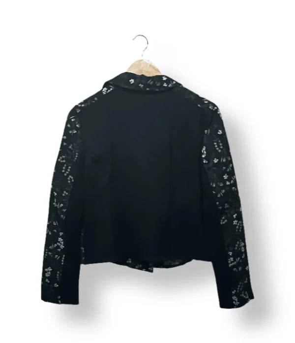 Chaqueta biker floral negra – Talla S