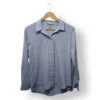 Camisa Celeste Satinada H&M Talla 36