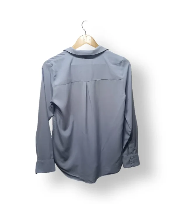 Camisa Celeste Satinada H&M Talla 36