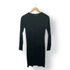 Vestido Negro Minimalista Manga Larga Talla 40