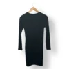 Vestido Negro Minimalista Manga Larga Talla 40