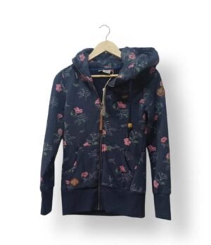 Polerón con Capucha Estampado Floral – Ragwear – Talla XS (nuevo con etiqueta)