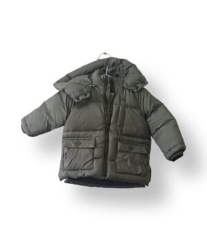 Parka Acolchada Verde Oliva – Zara Baby – Talla 9-12 Meses