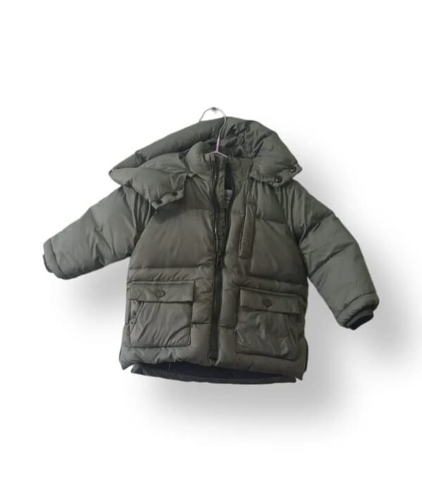 Parka Acolchada Verde Oliva – Zara Baby – Talla 9-12 Meses