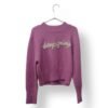 Sweater Tejido Morado "Keep Going" – ELV – Talla 8