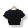 Crop Top Negro Básico – Zara Girls – Talla 13-14 Años