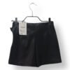 Falda Short Efecto Cuero Negra – Zara Kids – Talla 9 Años