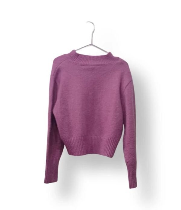 Sweater Tejido Morado "Keep Going" – ELV – Talla 8