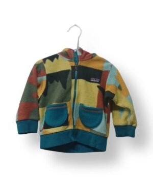 Polar con Capucha Estampado Multicolor – Patagonia Baby – Talla 12 Meses