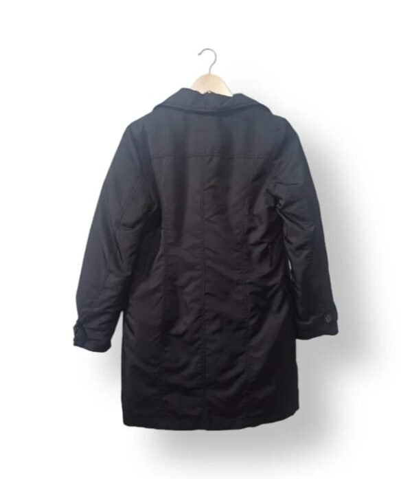 Trench / Abrigo Benetton Mujer Negro – Talla 42