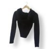 Sweater Guess Negro Mujer Talla XS – Con Capucha y Cierre